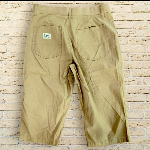 NWT LEE Skimmer Pants/Shorts/Capris Size 8 - Settler Tan - Picture 2 of 5